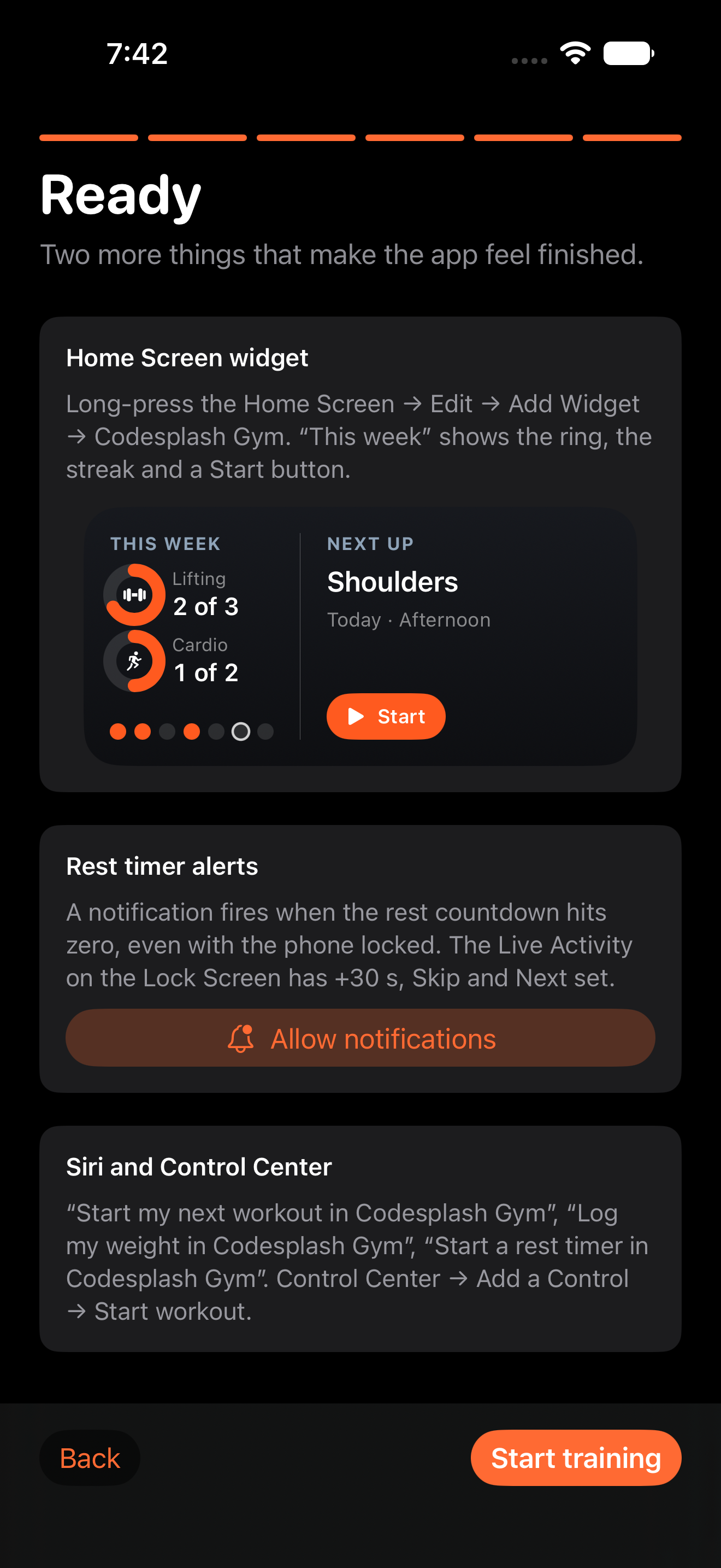 gym: gym iphone onboarding ready
