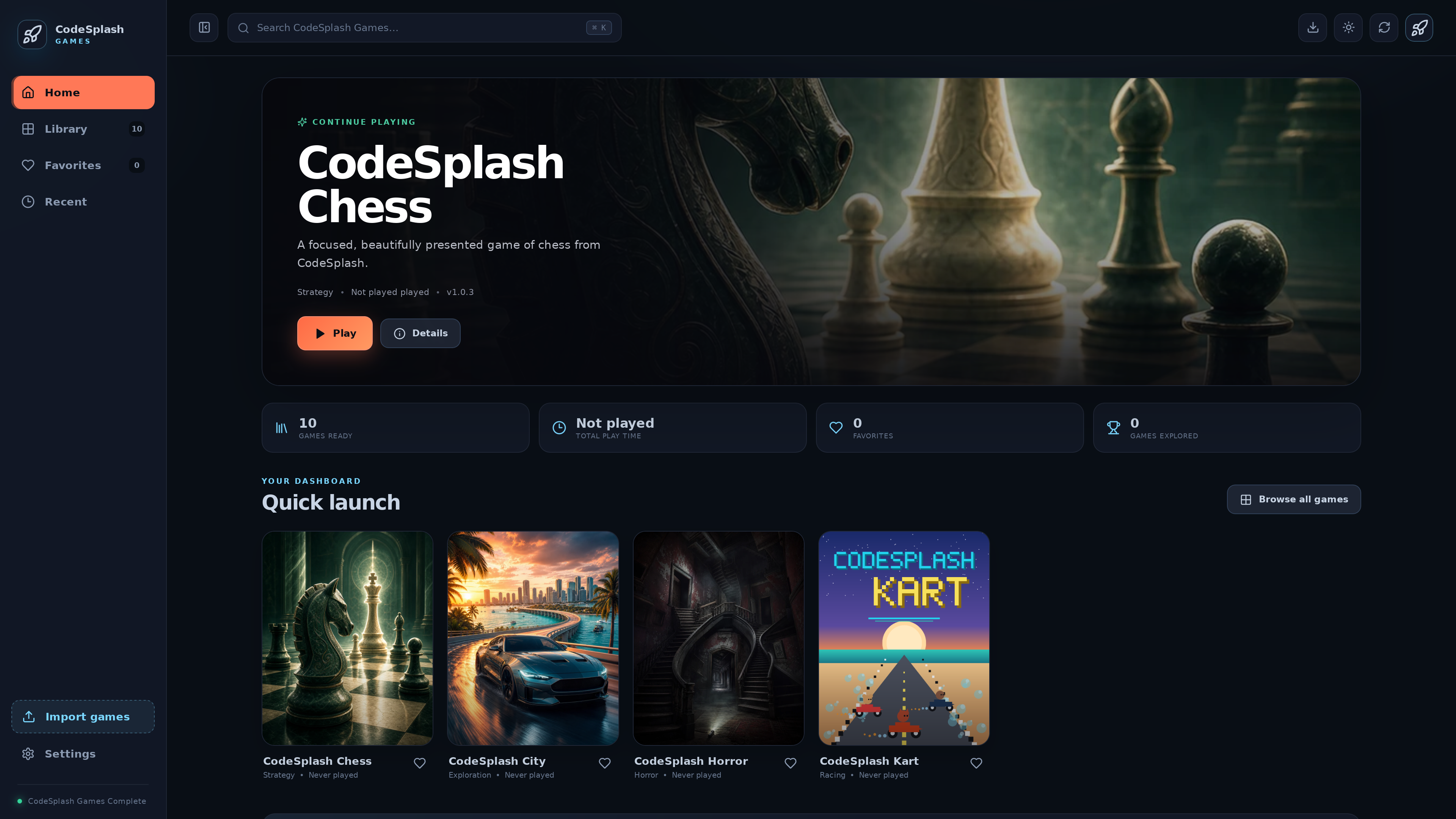 Cover image for CodeSplash Games 1.0.25 makes the bundled library easier to track