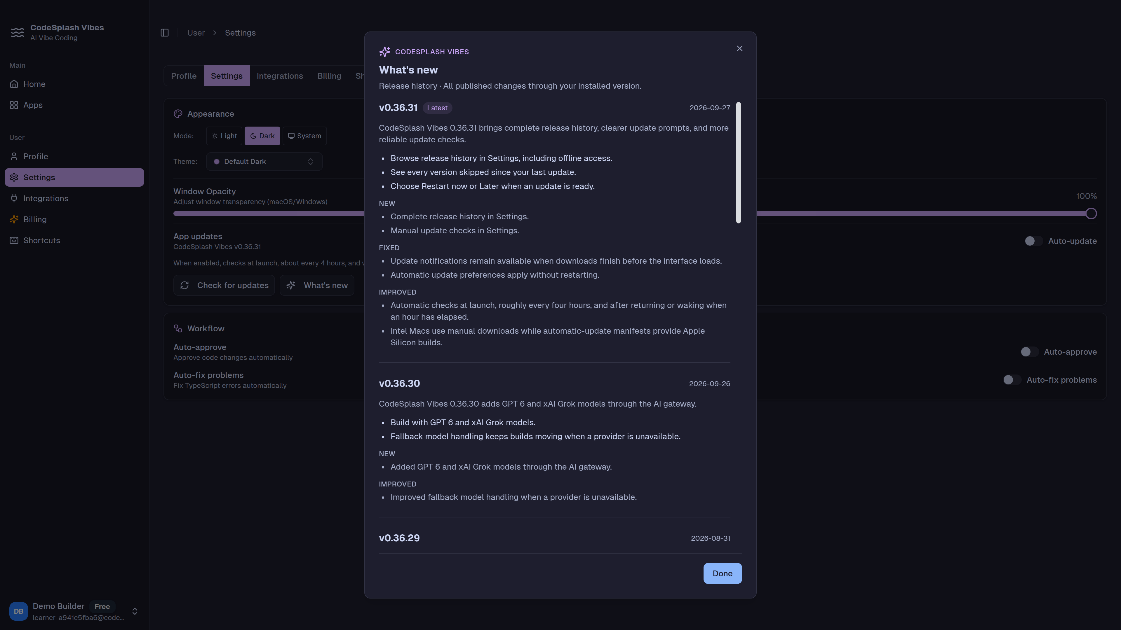 vibes: complete release history