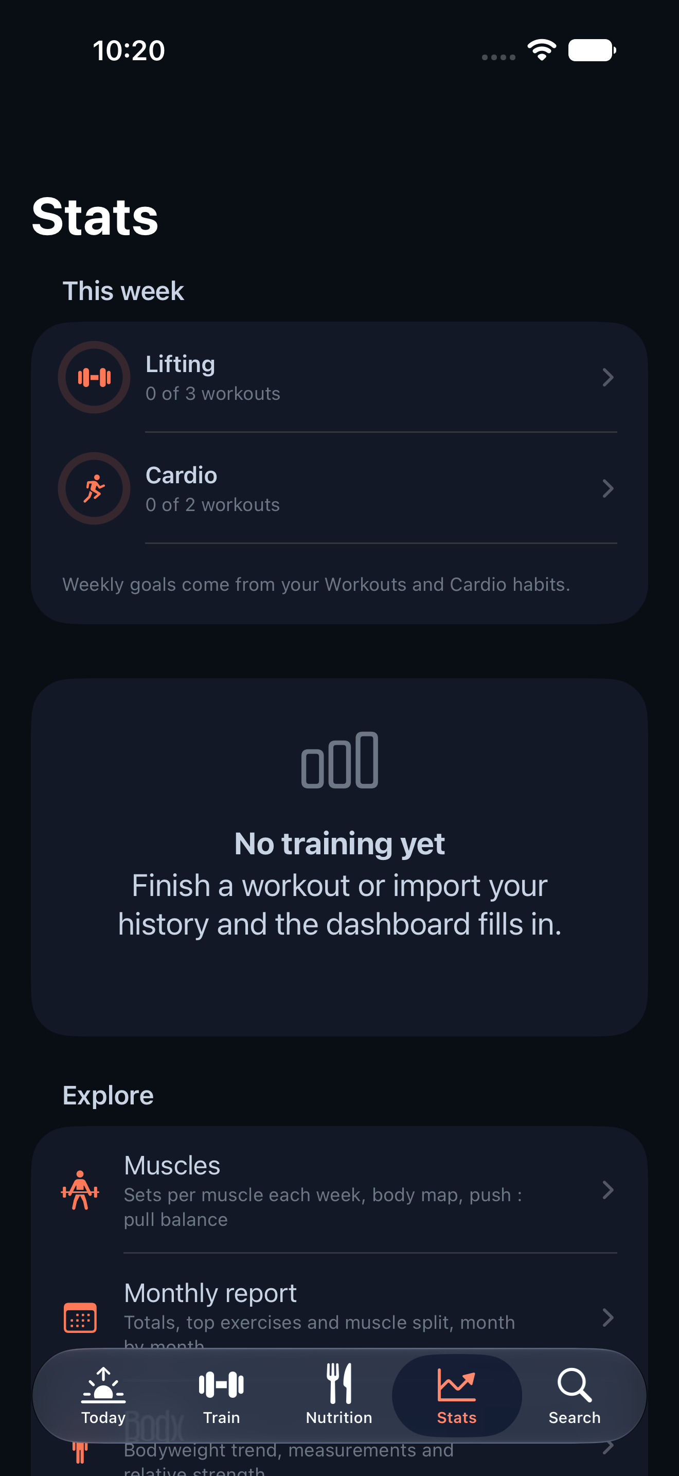 gym: gym iphone feature stats