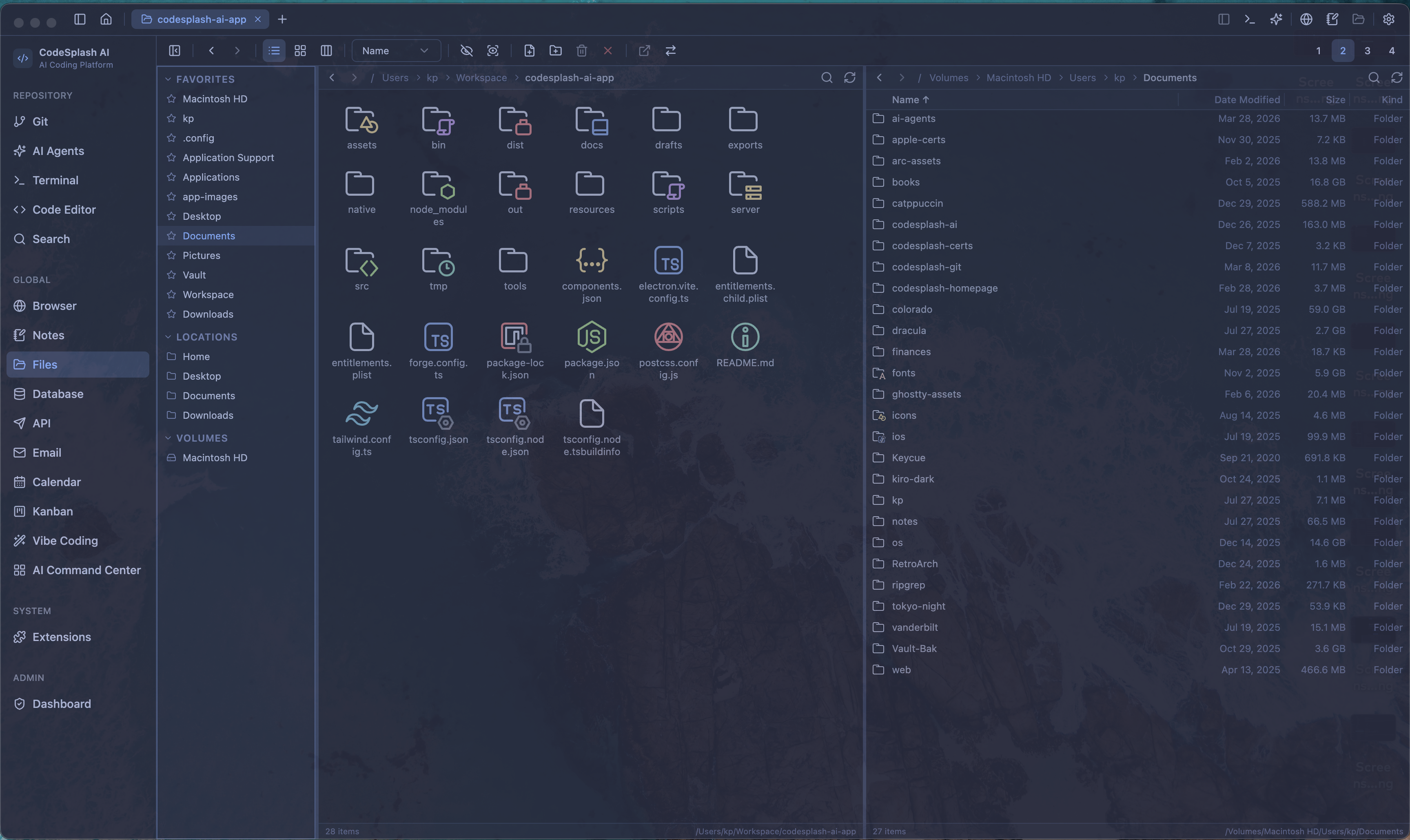 File management mode